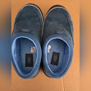 UGG Men's Navy Suede Casual Slip-Ons